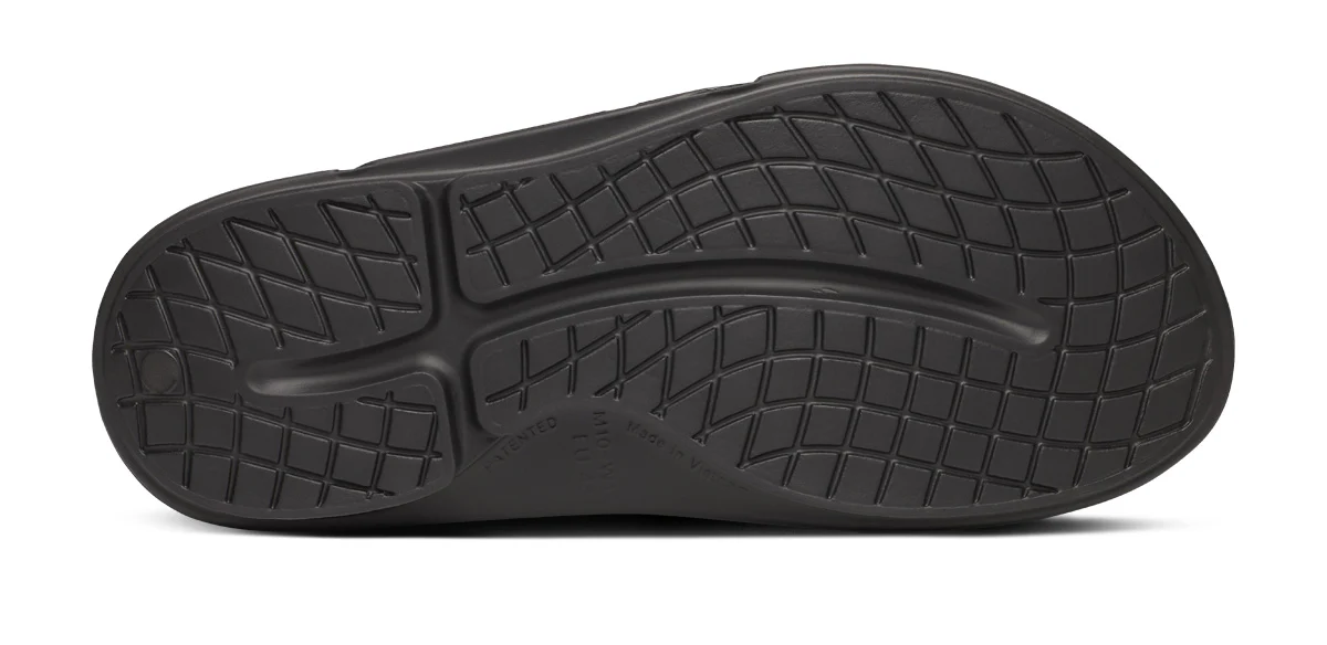 BAUER/OOFOS Men's OOahh Sport Flex Sandal – Black - Image 7