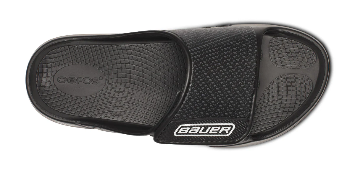 BAUER/OOFOS Women's OOahh Sport Flex Sandal – Black - Image 6