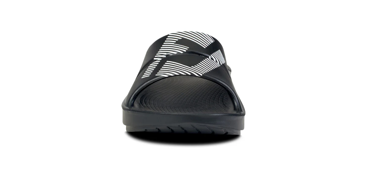 FJ X OOFOS Men's OOahh Sport Slide Sandal - Black - Image 3