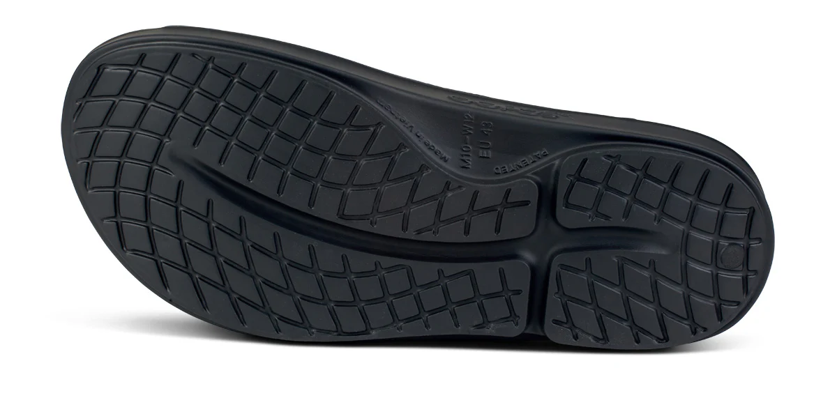 FJ X OOFOS Men's OOahh Sport Slide Sandal - Black - Image 7
